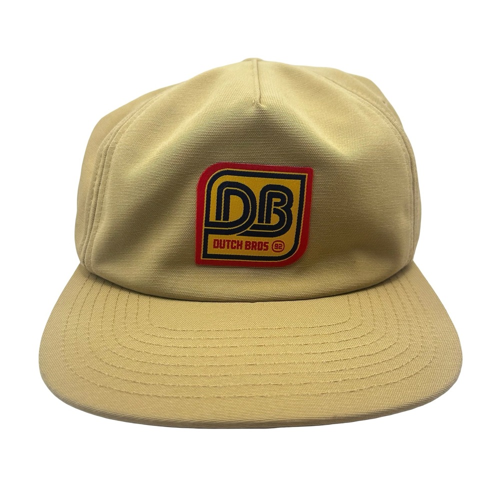 Dutch Bros Snapback Beige One Size Hat Cap Coffee‎ Fan Worker Employee DB Logo